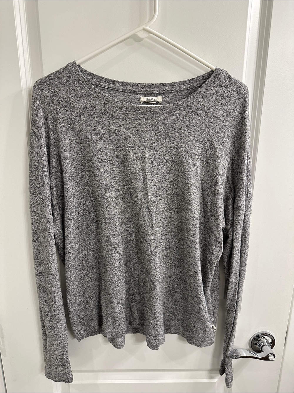 UpWest Heather Gray Long-Sleeve Women's Tee